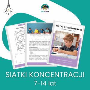Siatki koncentracji – Trening uwagi i pamięci dla dzieci 7-14 lat