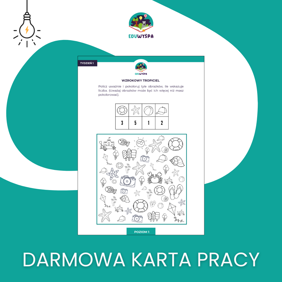 DARMOWA KARTA PRACY – WAKACYJNY TRENING MÓZGU